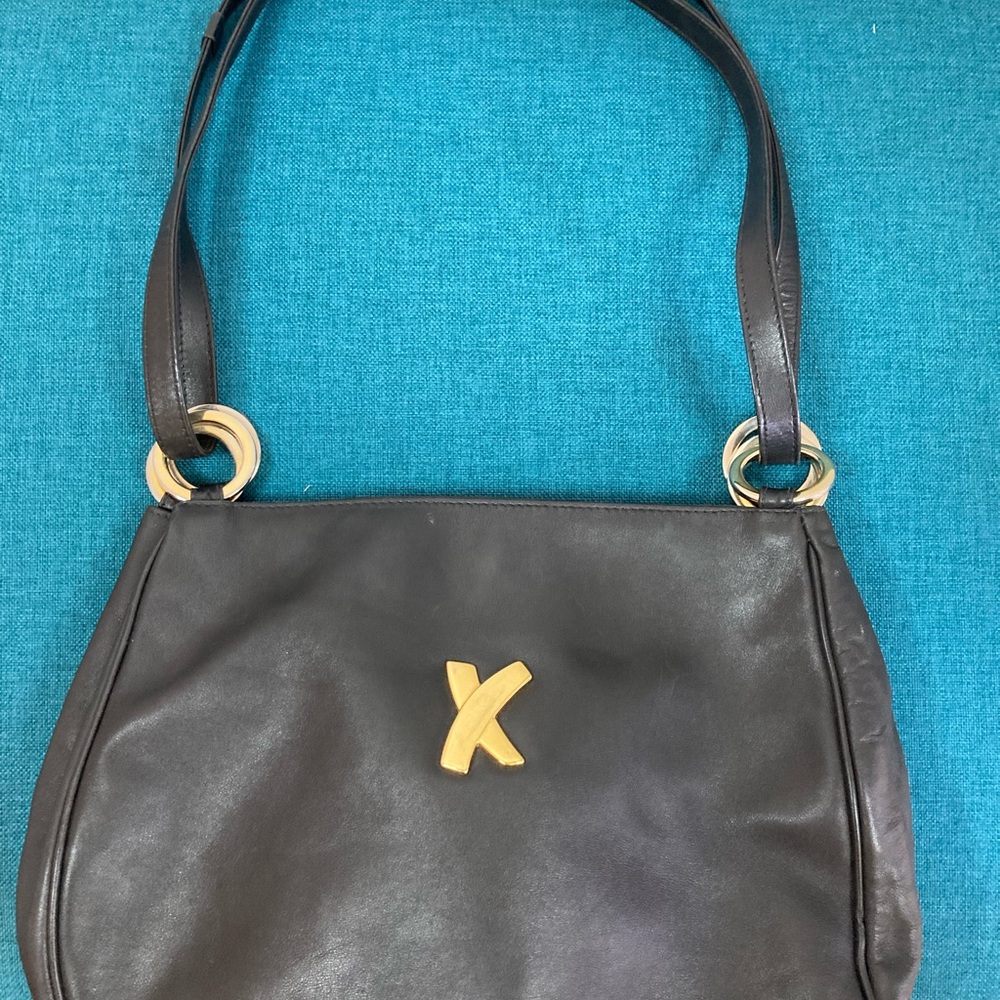 Paloma Picasso Black Shoulder Bag, Preowned,  Good Condition